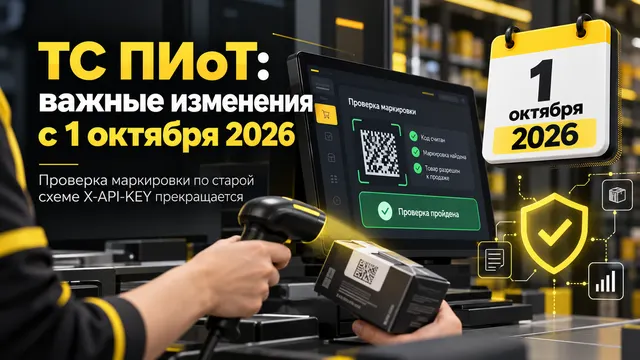 ТС ПИоТ: с 1 октября 2026 года старый способ проверки маркировки больше не работает